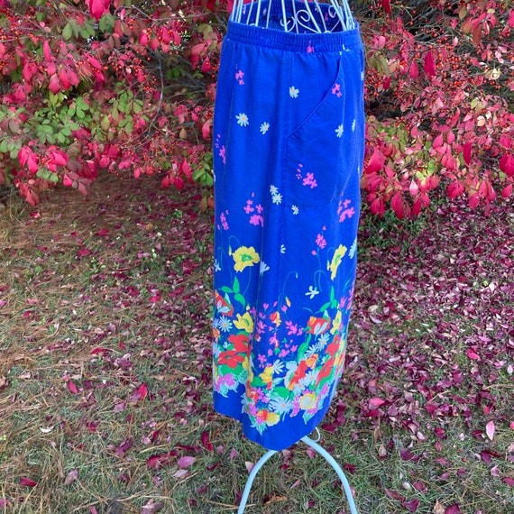 Vintage 60s 70s floral skirt |S-M| 1960s 1970s pi… - image 10