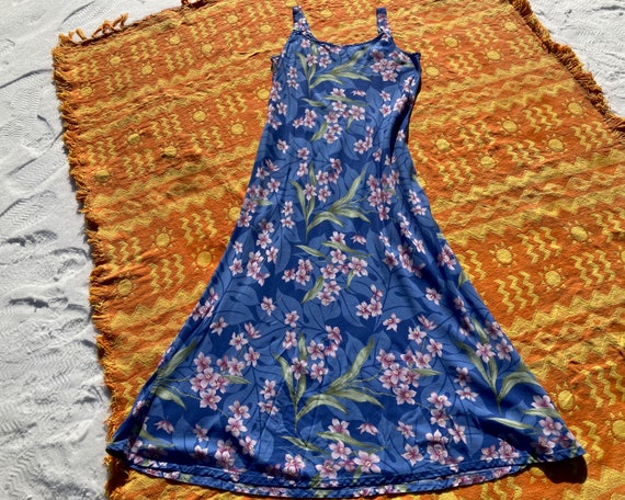 vintage 90  floral print dress cottage core //s-m… - image 1