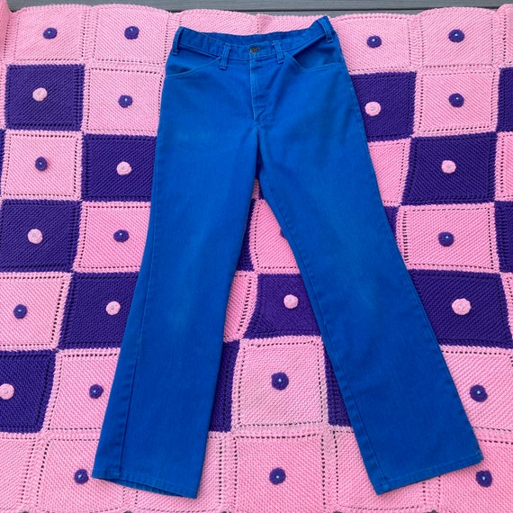 Vintage 70s high waisted jeans blue | 30-31 | USA… - image 2