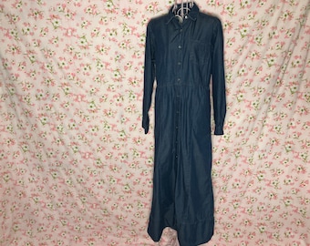 fitted lace wedding dress Sustainable denim dress | Ella Denim Dress - Sun Stone