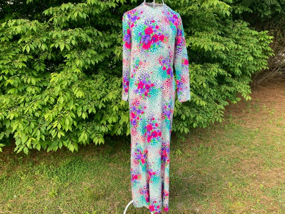 70s vtg vintage maxi long dress cottage prairie f… - image 1