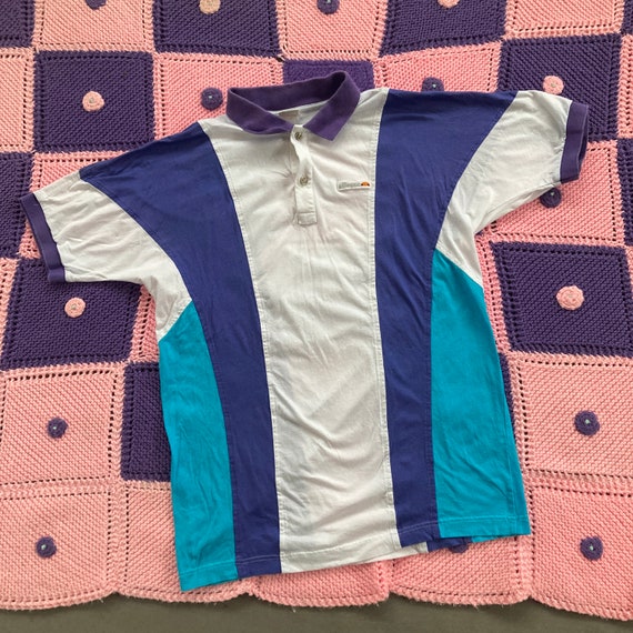 Vintage Ellesse polo shirt top  | S - M | purple … - image 1