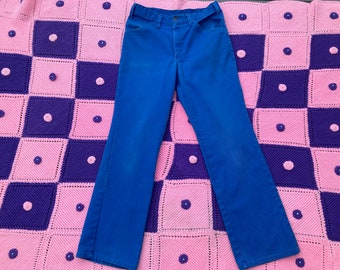Vintage 70s high waisted jeans blue | 30-31 | USA 70s bootcut leg Dickies