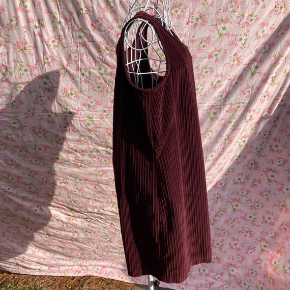 vintage red corduroy jumper dress | S-M | 90s cot… - image 6