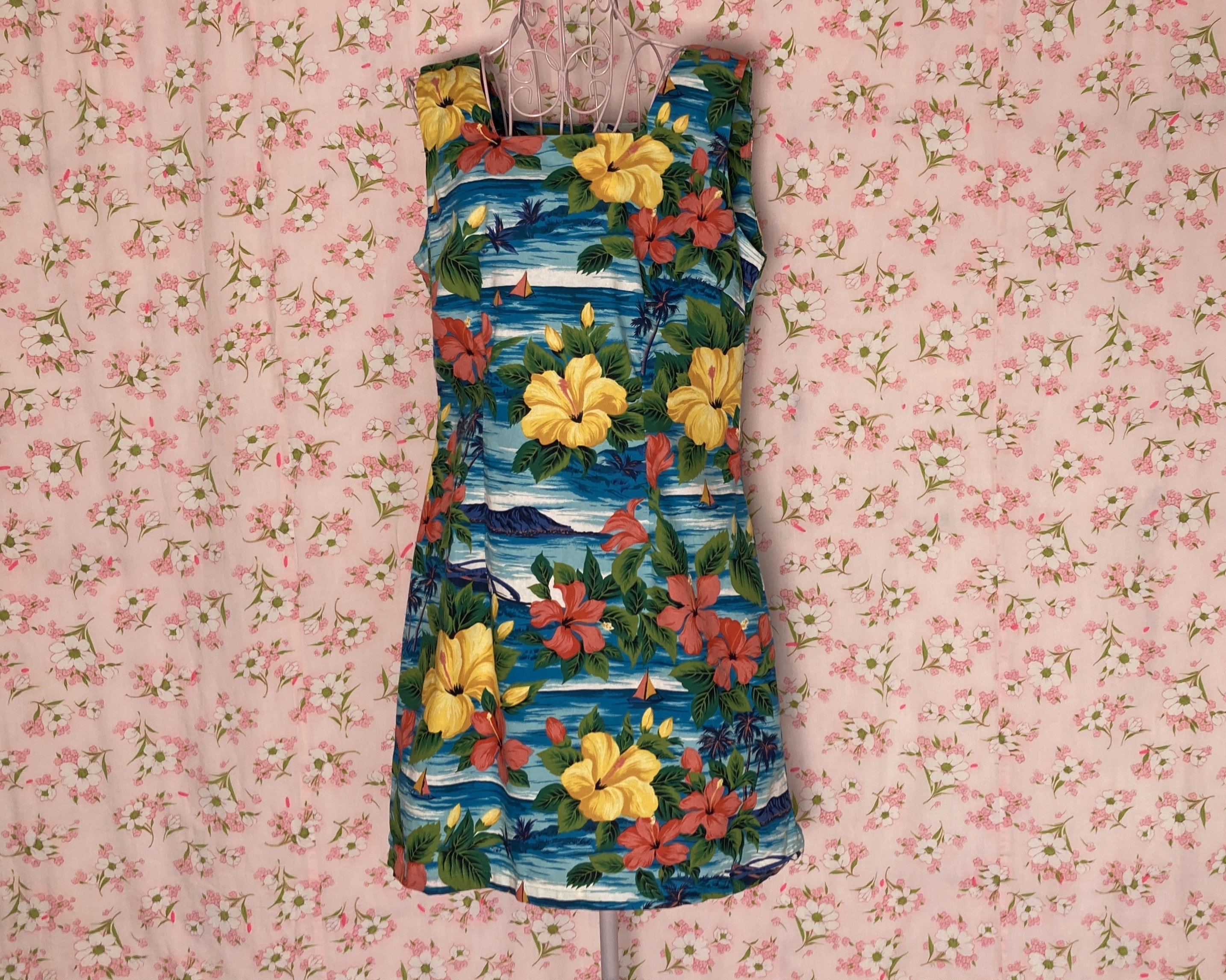 tropical maxi dresses Long Cap Sleeve Tropical Print Maxi Dress