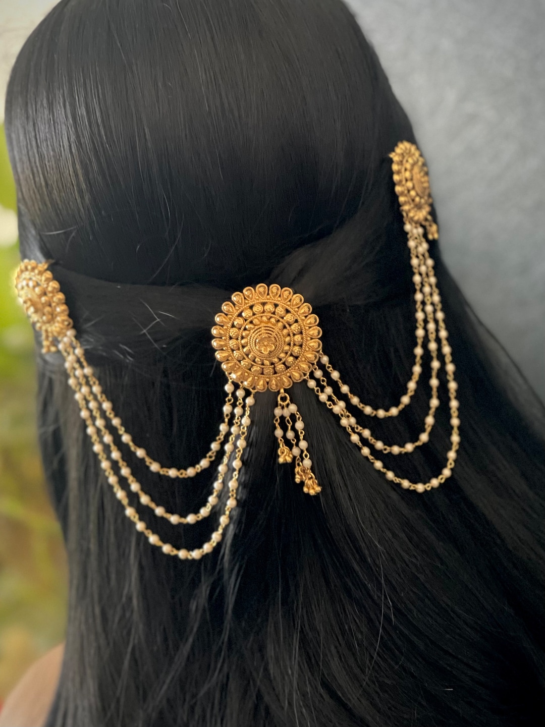 Antique Hair Pin / Juda Pin / Veni Pin / Juda Pin / Classical Dance