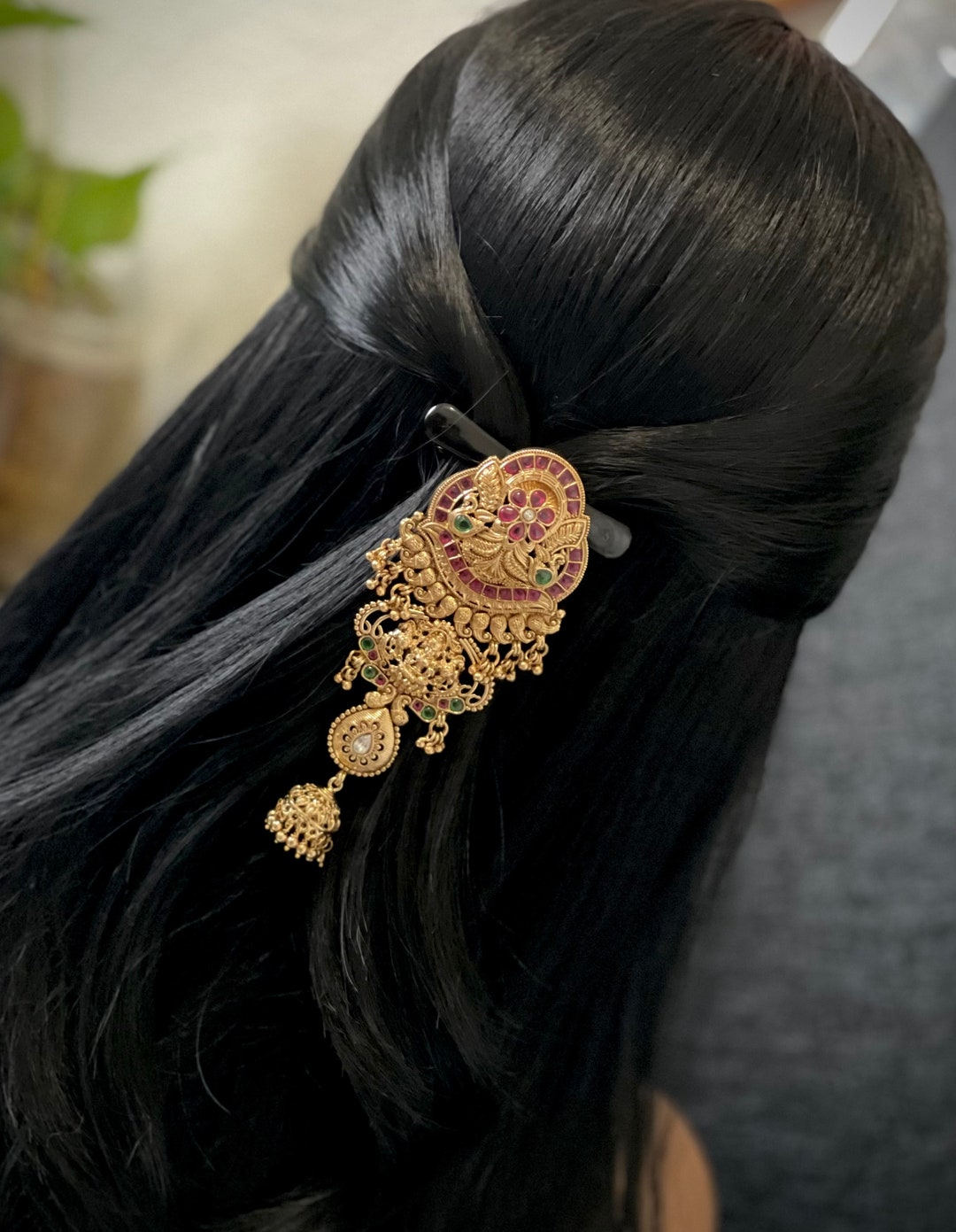Antique Hair Pin / Juda Pin / Veni Pin / Jada Billa / Classical Dance ...