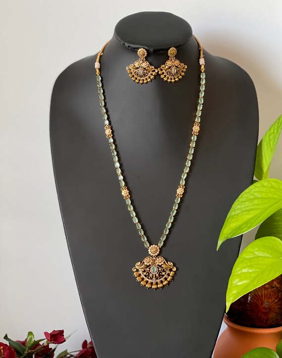 Gold medium length necklace new arrivals