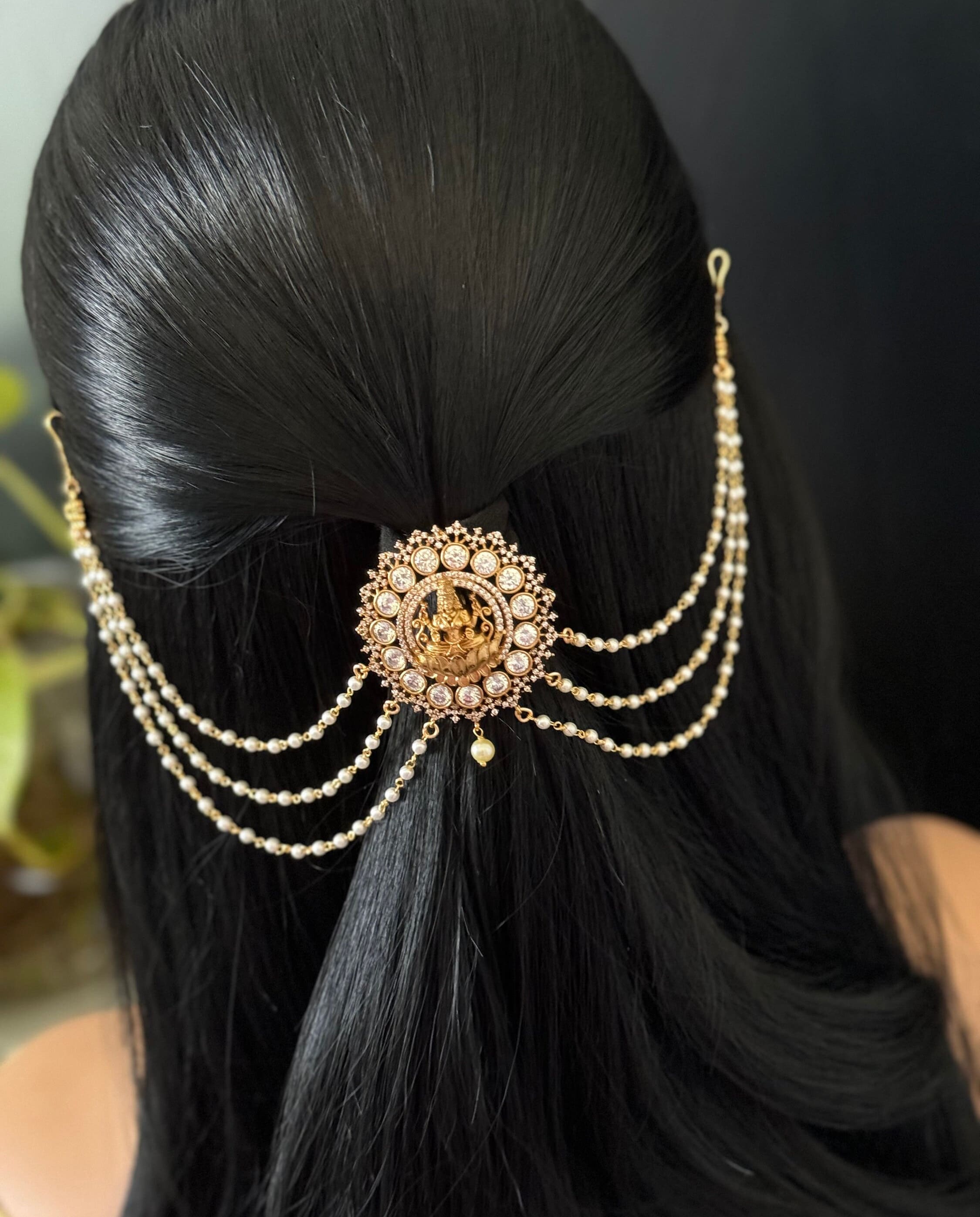 感謝の声続々！ RESTOCK- CZ Veni / Pin Juda / Chain Layered With Pin Hair アクセサリー