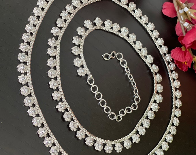 Silver kamarpatta designs with price Clearance