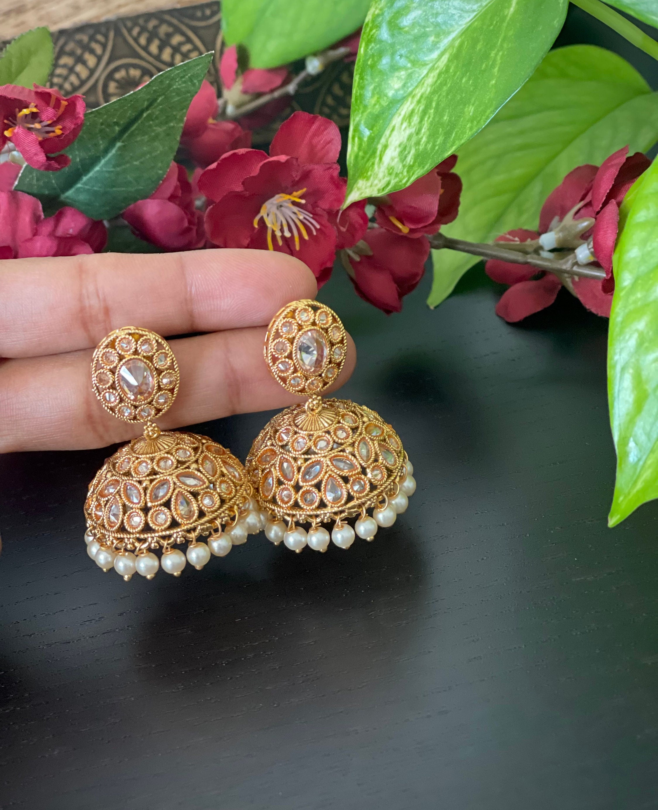 Oxidised Earring , Silver Jhumka Earrings Bollywood Earring, Indian  Jewellery,fashion Stud Jhumka , Handmade Jewellery - Etsy