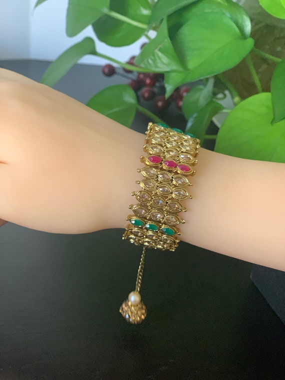 Simple Antique Polki Bracelet / Wedding 