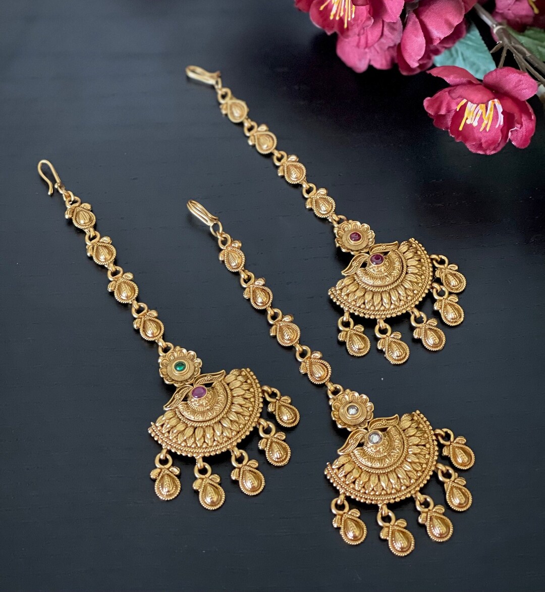 Tikka / Maangtikka / Temple Jewelry/ Chutti/ South Indian Jewelry
