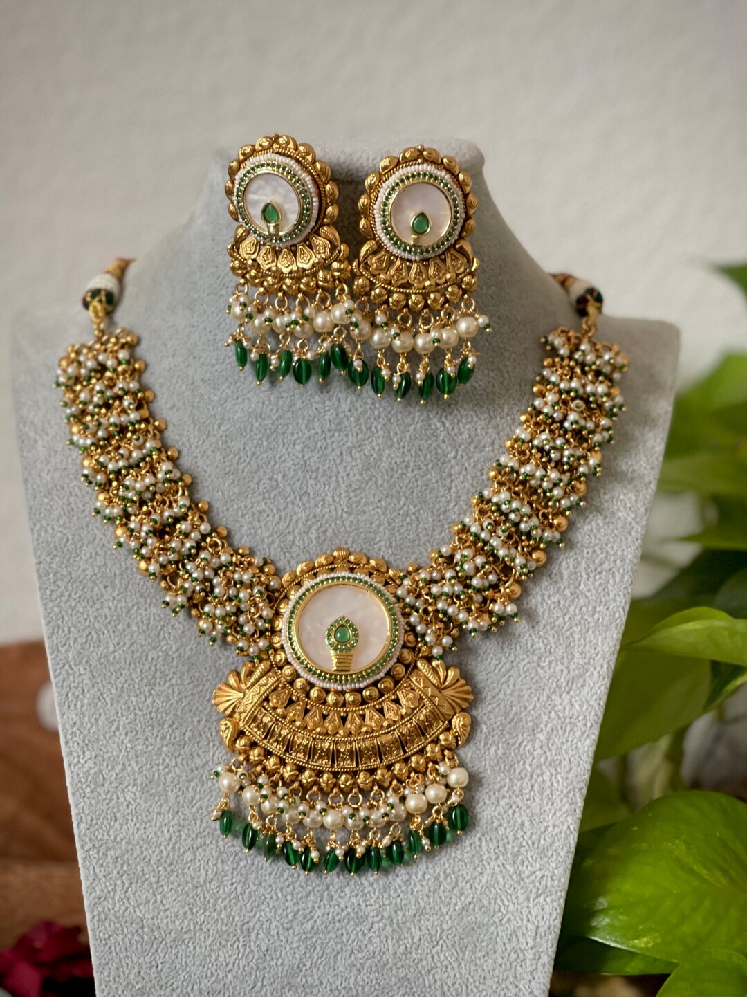 Guttapusalu Necklace Naaptol One Gram Gold Jewellery Grand Antique