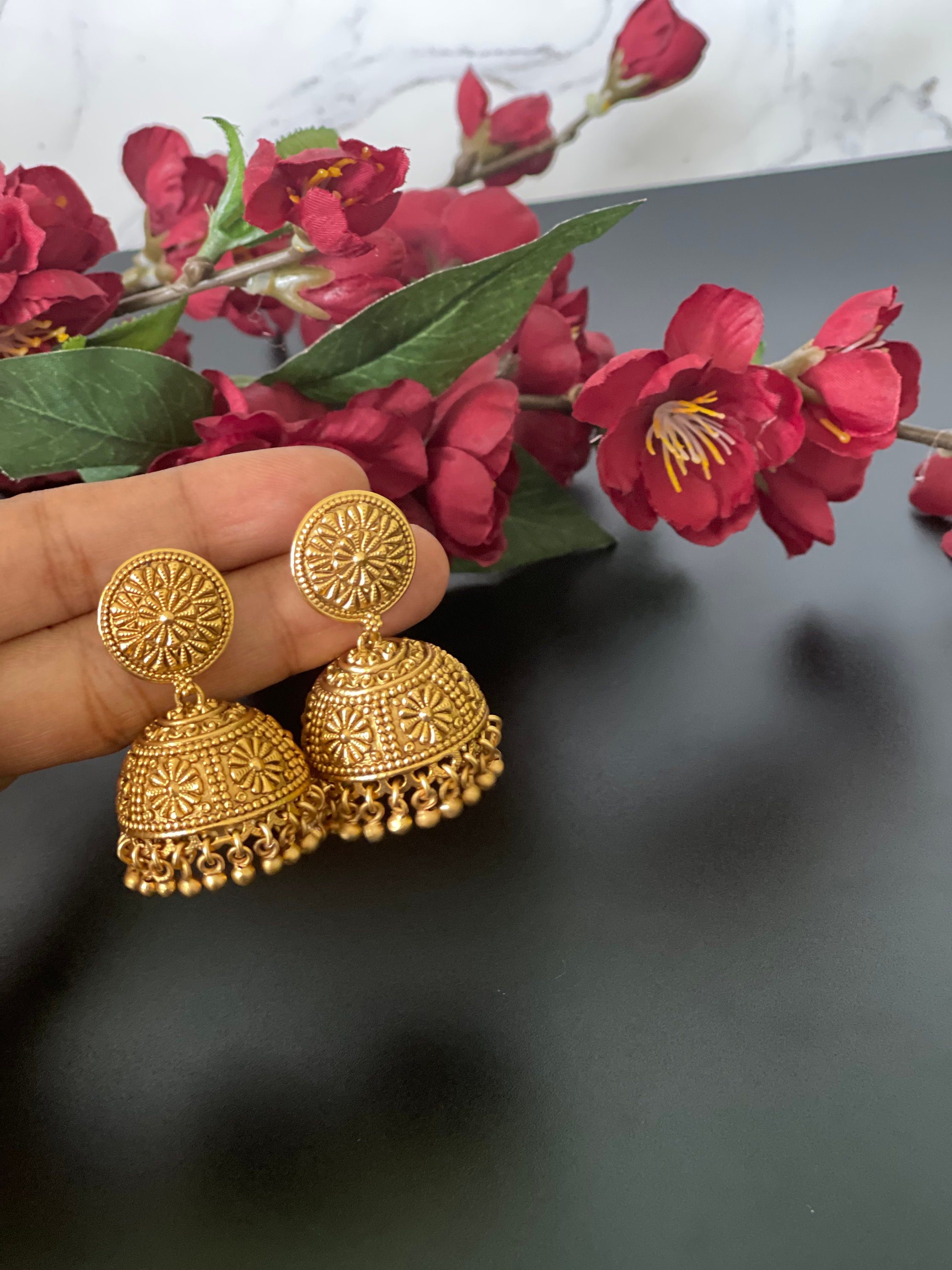 Antique Jhumkas /indian Jewelry/women Jhumki Earrings / Bridal - Etsy