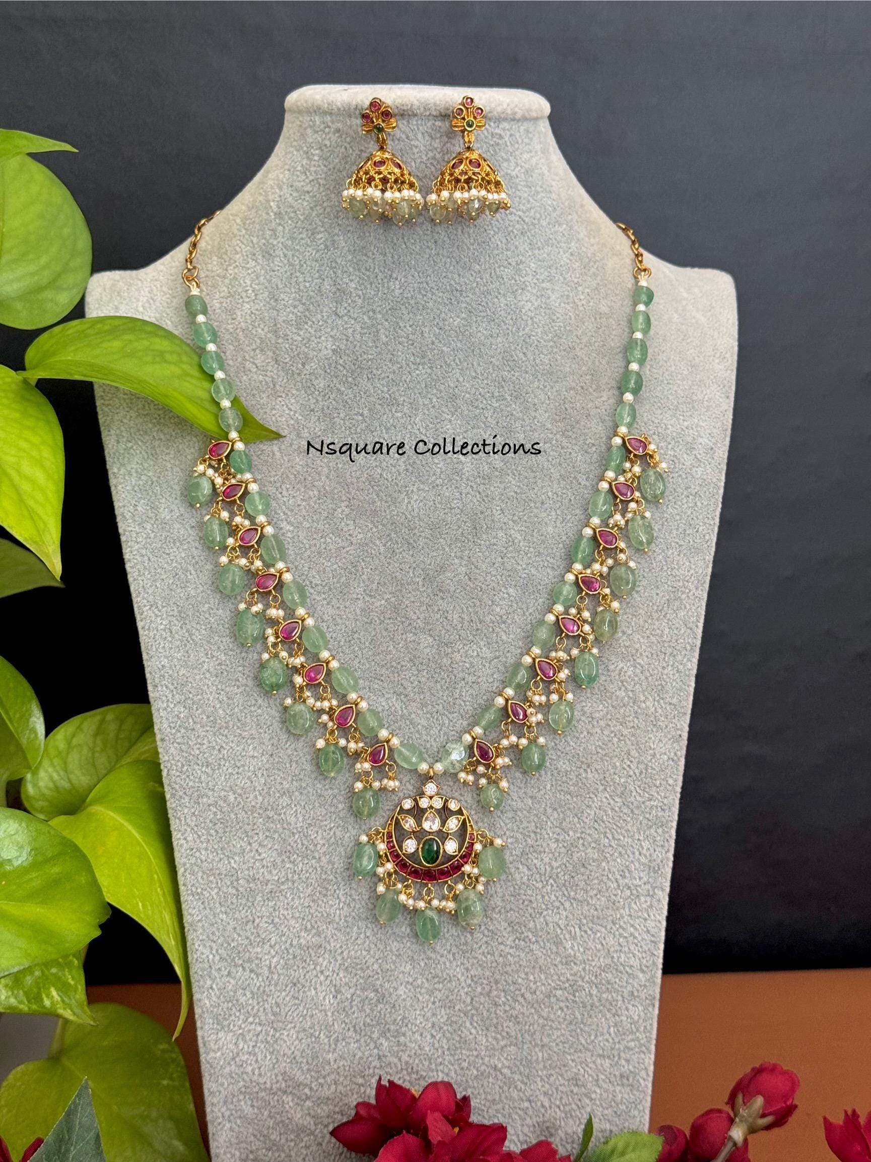 Light Weight Ruby Emerald Necklace Kemp Ruby Necklace