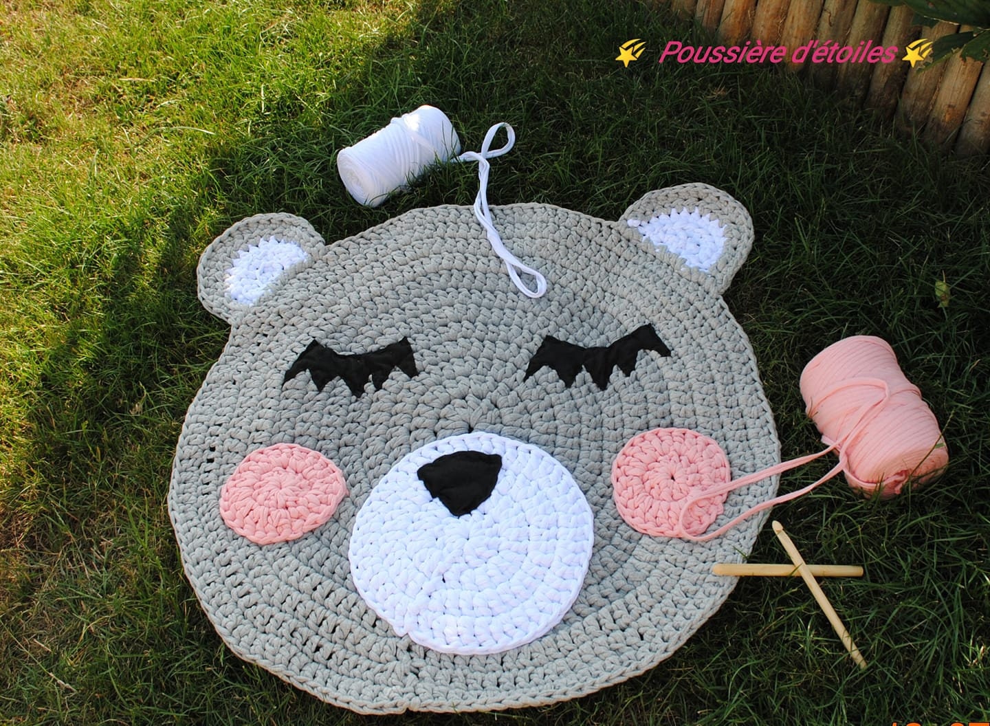 Tapis Nounours Crochet Trapilho