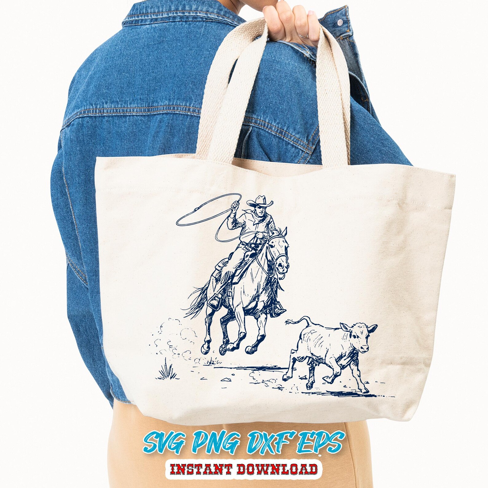 Western Roping Svg Cowboy Roping Calf SVG: Western Rodeo Clipart Bundle (digital Download ...