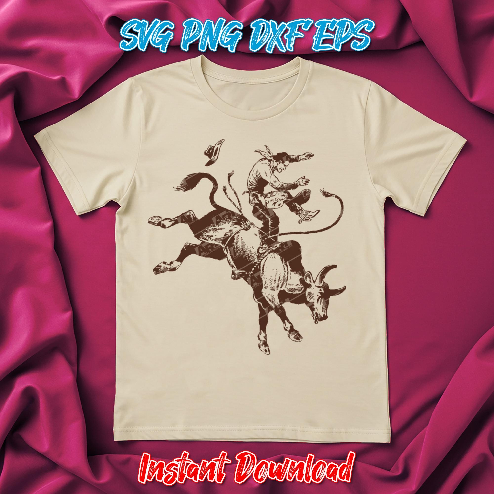 Bull Rider SVG 2 Styles Rodeo Bull Riding Clipart Western Cowboy ...