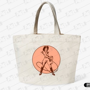 Vintage COWGIRL SVG Bundle | 6 Retro Western Rodeo Designs | Roping Bronc Rider Horse | png dxf eps | Cricut Silhouette Digital Download image 8