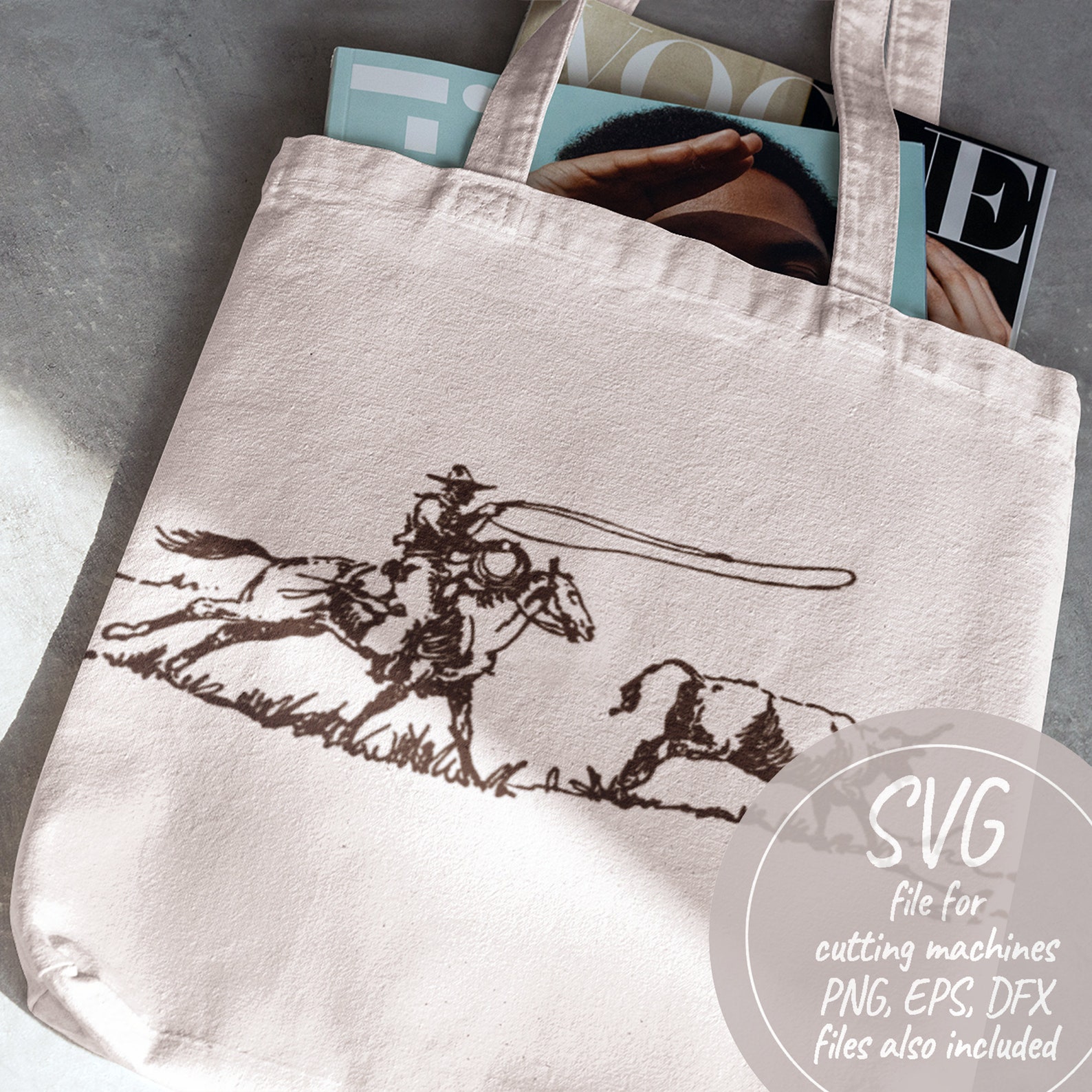 Western Roping Svg Cowboy Roping Calf SVG, Western Rodeo SVG, Cowboy Png Dxf Eps, Ranch ...