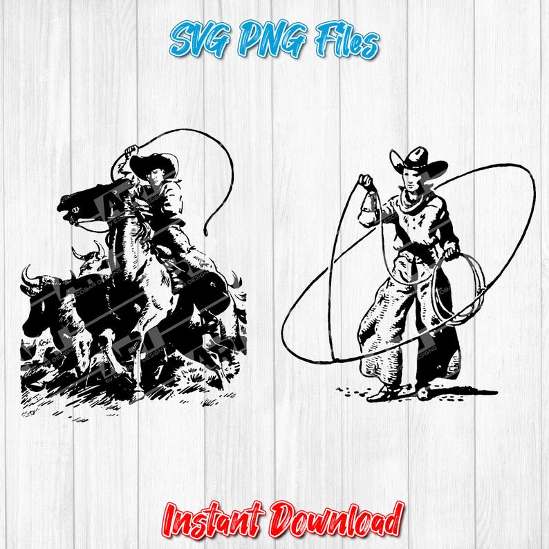 Western Roping Svg Western Cowboy Rodeo SVG Bundle: Roping, Herding (printable) - Etsy