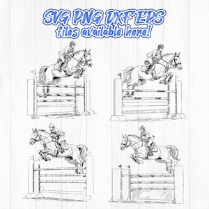 Herunterladbare Reiter-Svg-Png-Dateien, Hunter-Jumper SVG, Reiten Clipart, Reiter-Geschenk, Pferdewandkunst, Reiten PNG, Pferdekunst svg