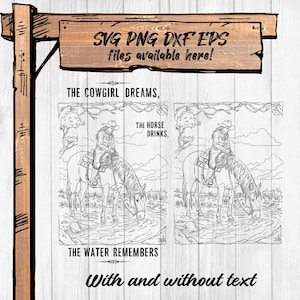 Cowgirl Dreams Clipart SVG Bundle – PNG Files for DIY Crafts, Western Rodeo, Country Graphics, Digital Download