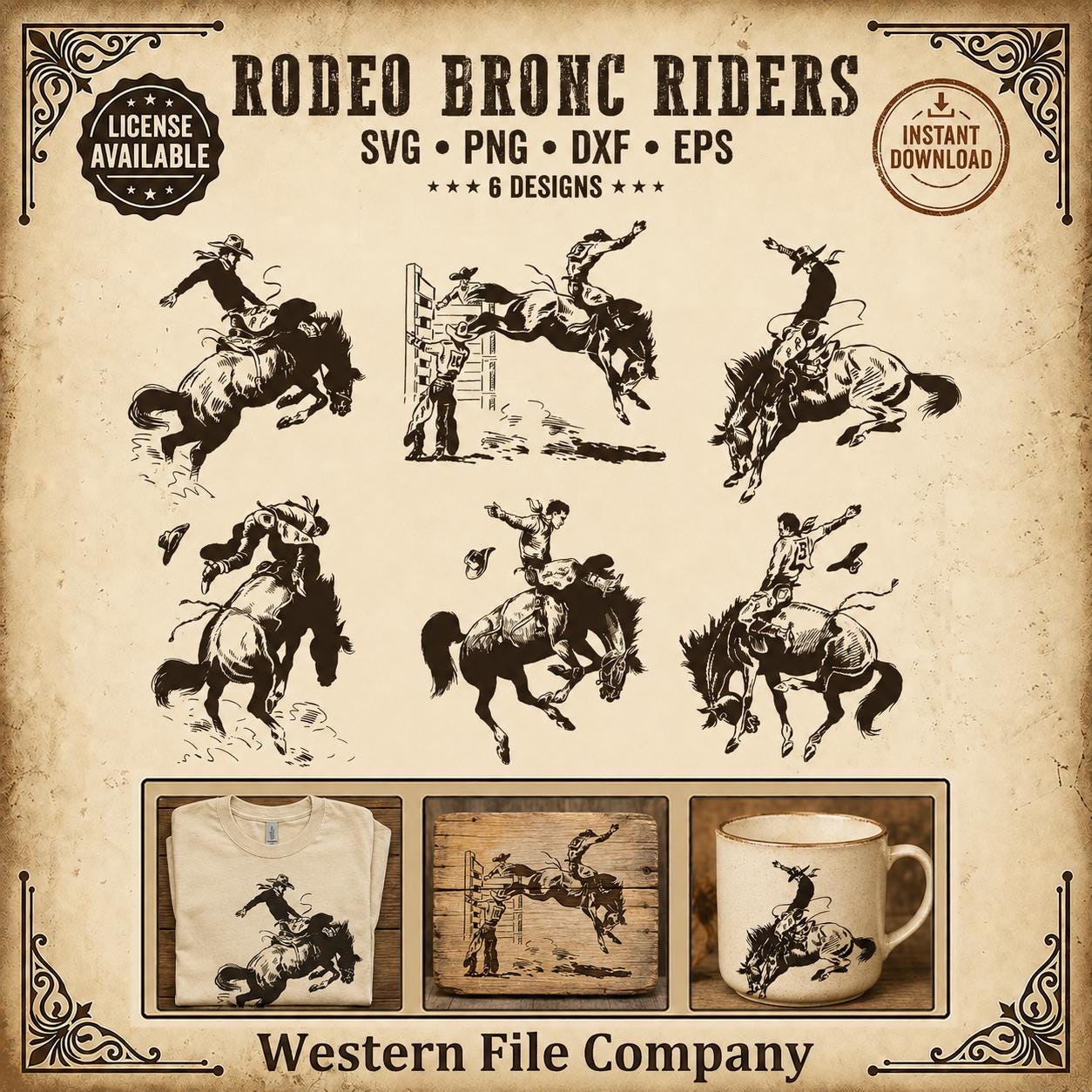 The bronco buster - Etsy 日本