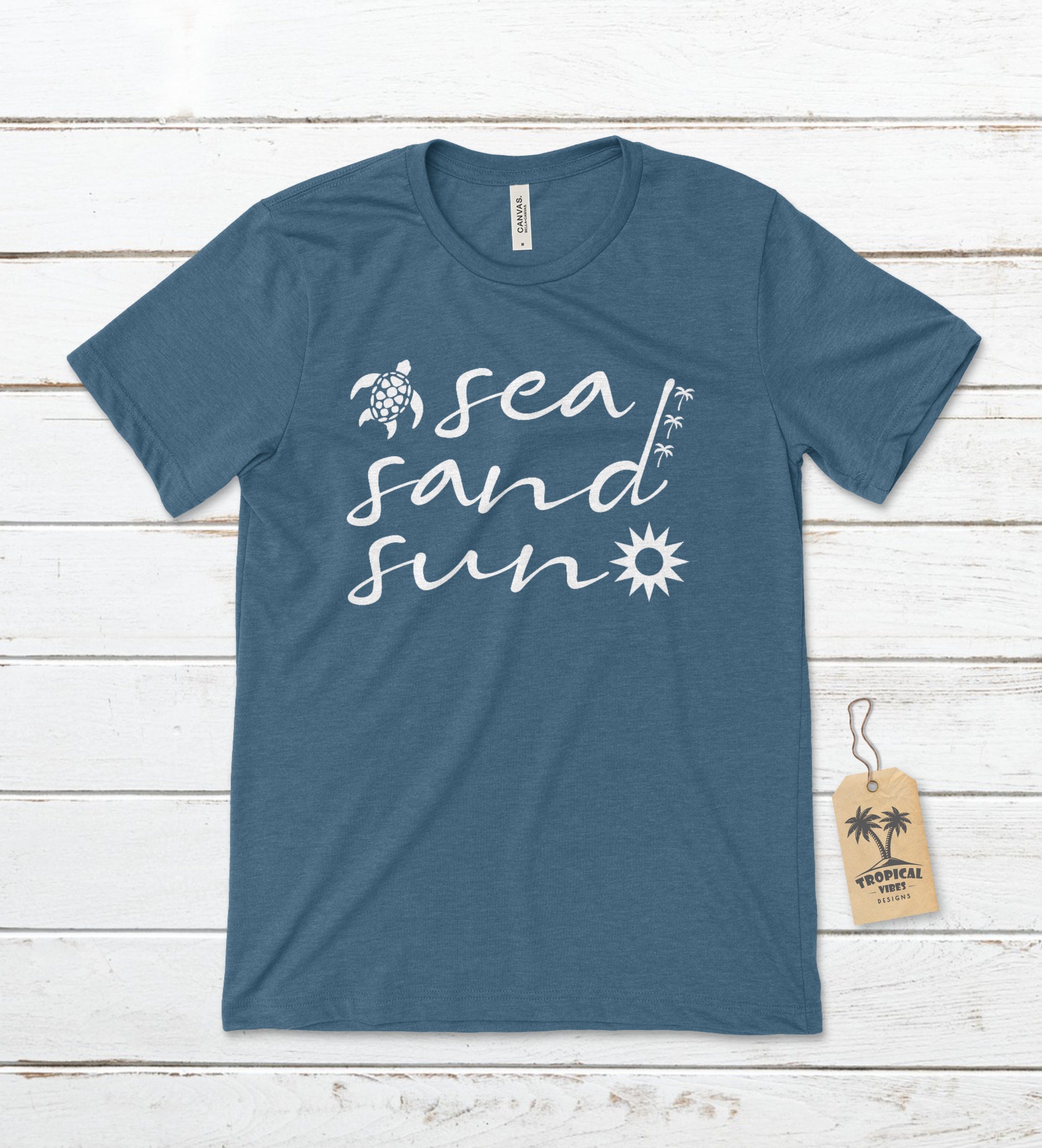 Sea Sand Sun Unisex T-shirt, Beachy Shirt, Girls Trip Shirt, Summer ...