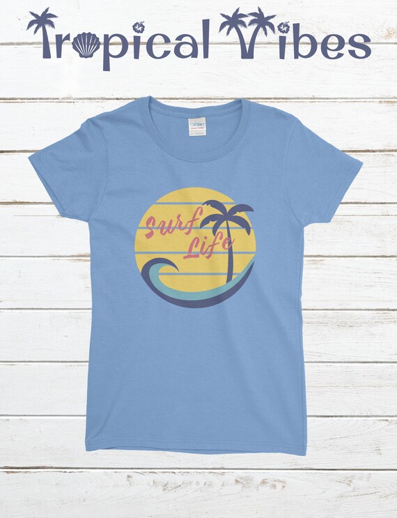 camisetas de surf para mujeres