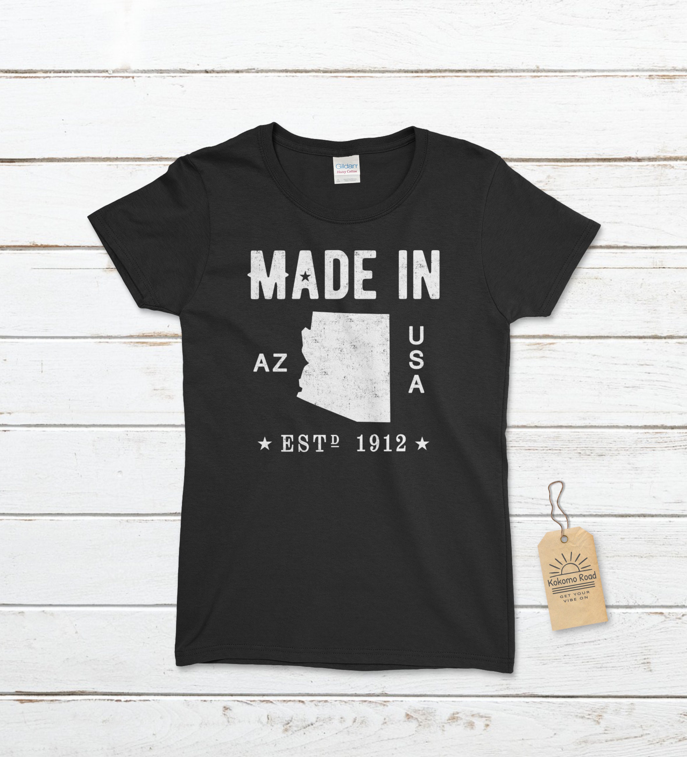 Women's Made in Arizona T-shirt Arizona T-shirts Arizona - Etsy Australia