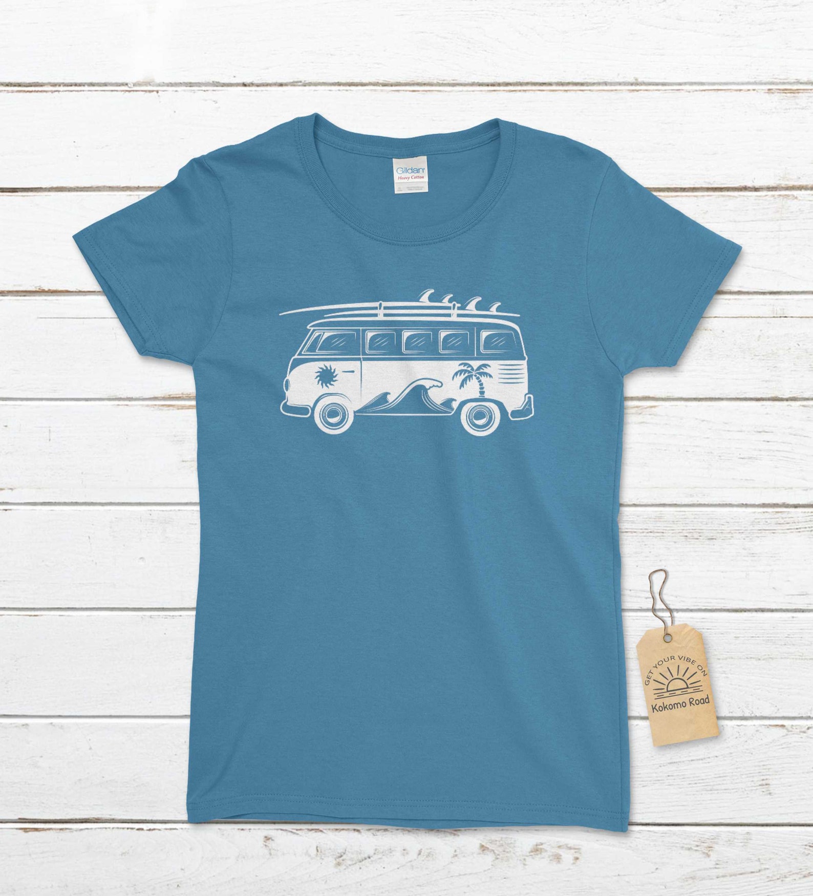 Women's Surf Van Tshirt Surf Tshirts Van Life Tshirt Etsy