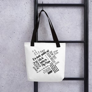 Beach Sayings Tote bag, Beach Tote bag, Tropical Tote bag, Nautical Tote bag, Beach Please, Sea you at the beach, palm trees, seashells
