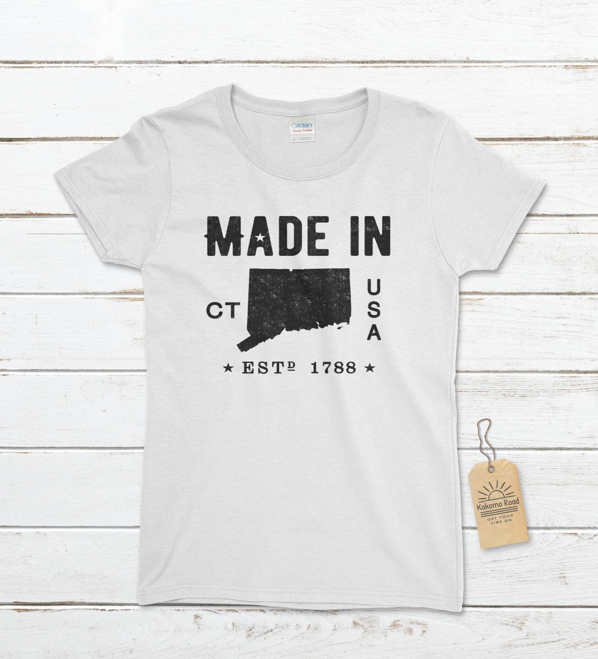 Women's Made in Connecticut Tshirt Connecticut Tshirt Etsy UK