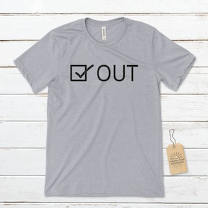 Checked Out Unisex T-Shirt, Funny T-Shirts, Mentally Checked Out T-Shirt, Parent T-Shirt, Mentally Gone, Funny Mom T-Shirt, Funny Dad Shirt