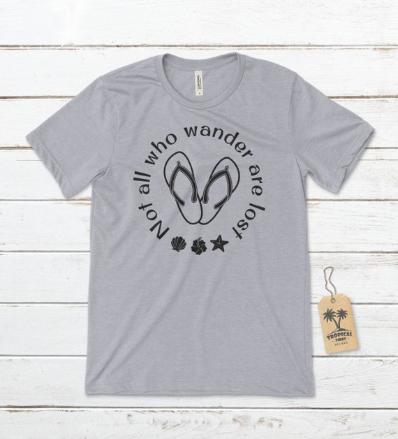 Not All Who Wander Are Lost Surf Beach Van T-Shirt Not All Who Wander Are Lost Surf Beach Van T-Shirt