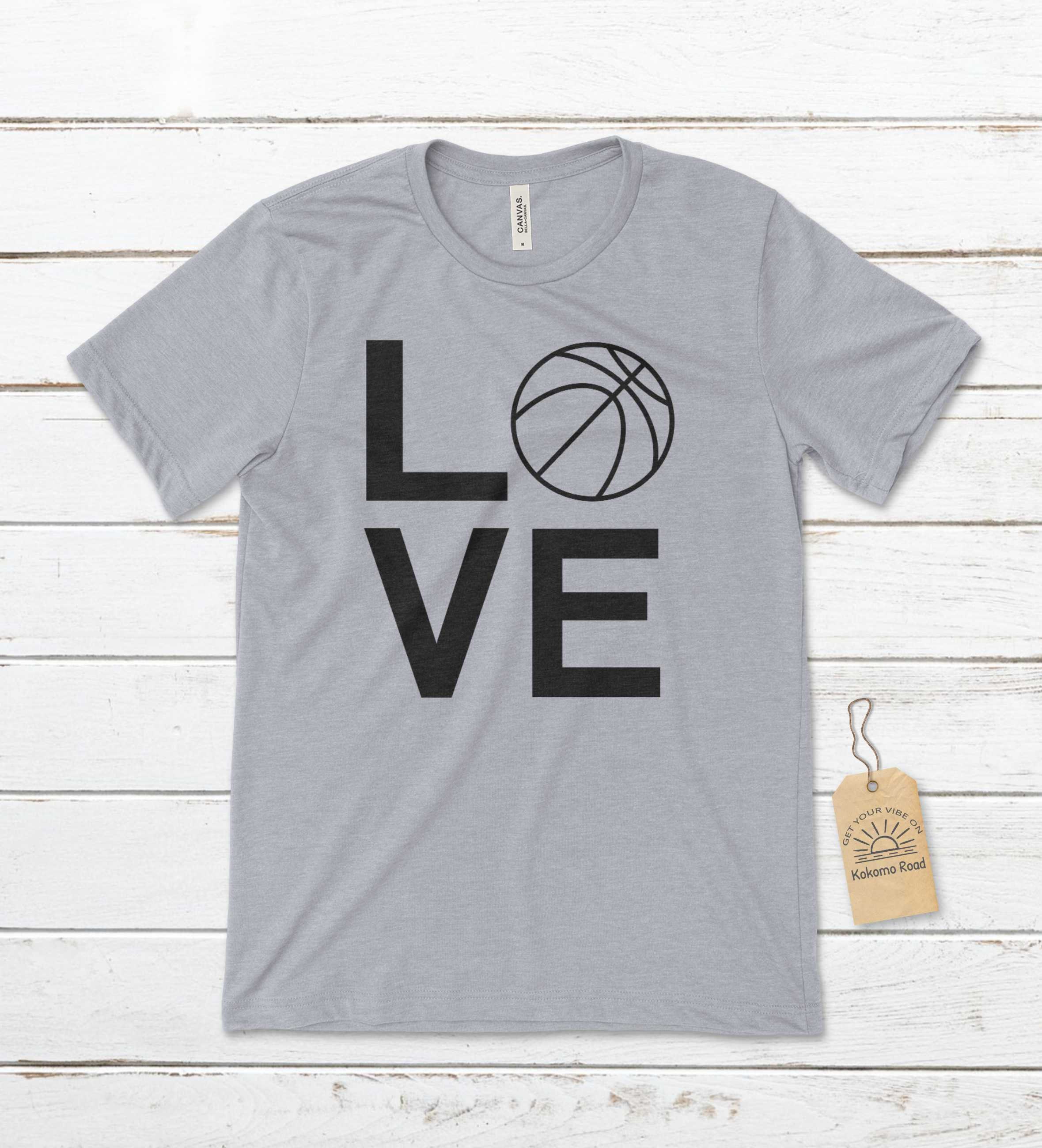 LOVE Basketball Unisex T shirt I Love Basketball T shirt Etsy UK