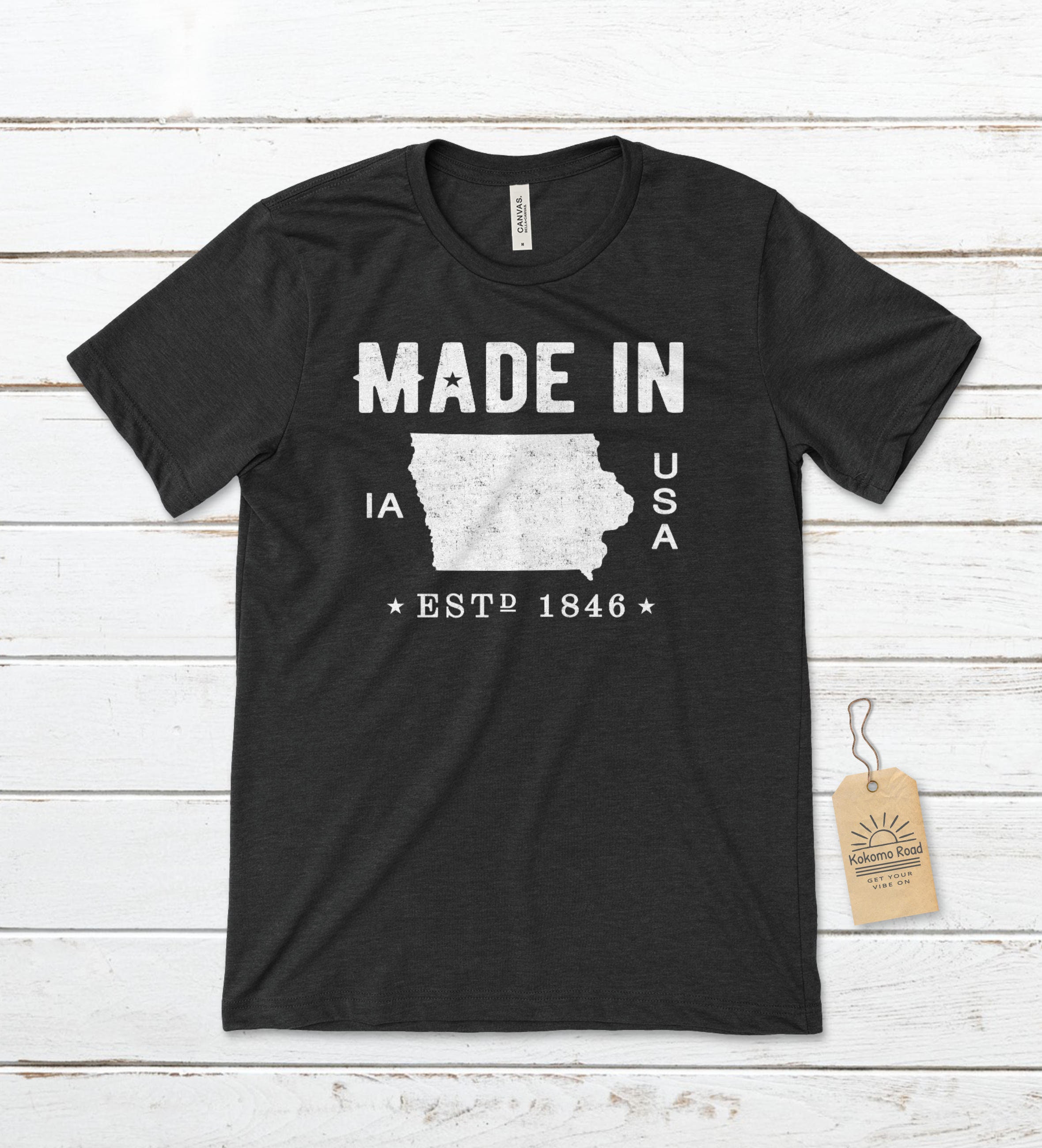 Made in Iowa Unisex Tshirt, Iowa Tshirts, Iowa Native Tee, the