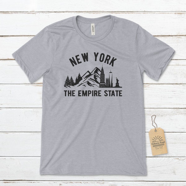 New York - The Empire State Unisex T-Shirt, New York T-Shirt, I Love New York, New York Vacation, New York Native, New Yorkers T-Shirt