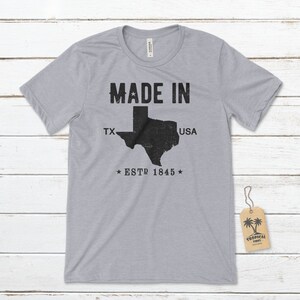 Made in Texas Unisex T-Shirt, Lone Star State, Texas Pride, Texas T-Shirts, Native Texan Shirt, Texans, Texas Native