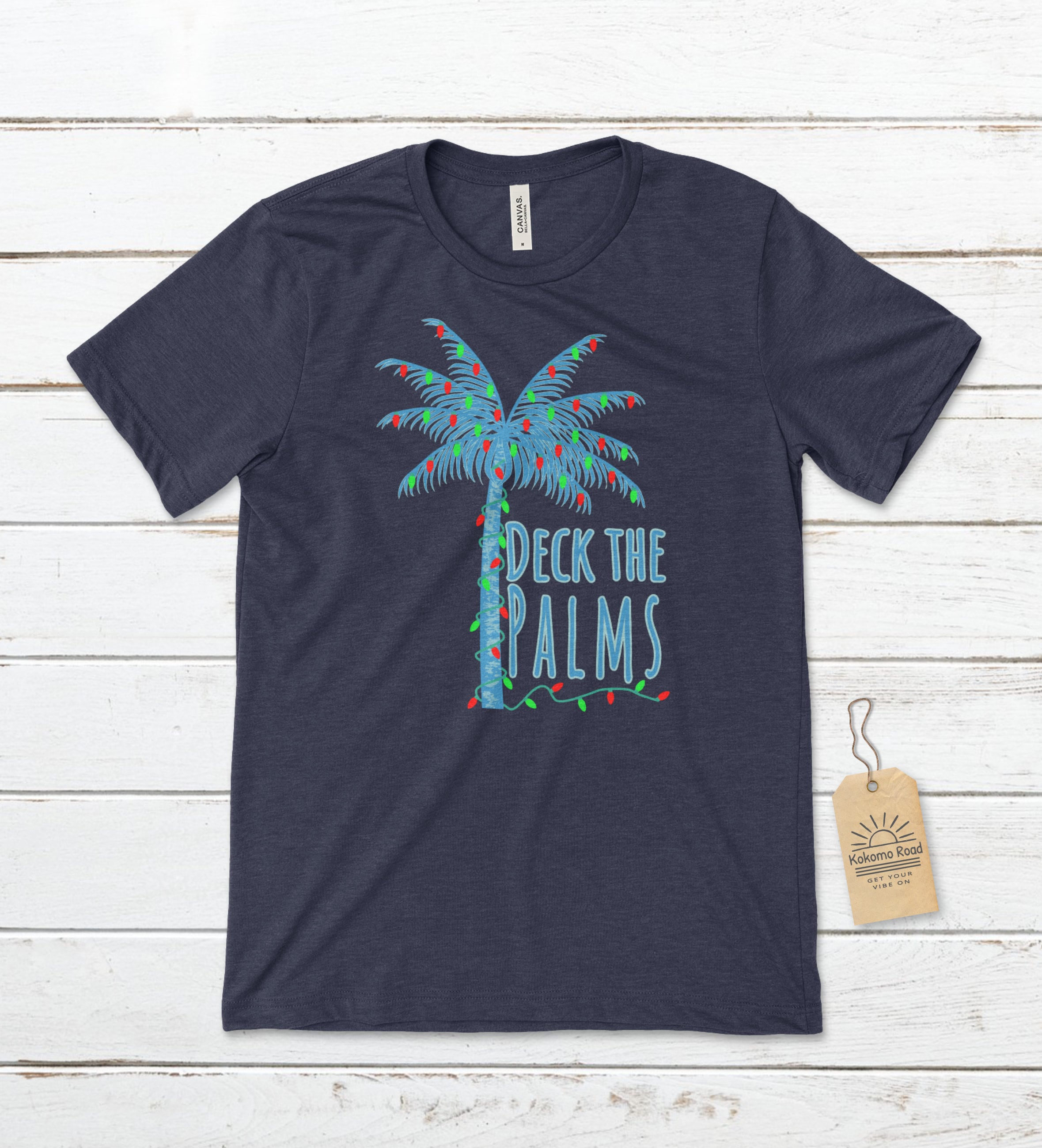 Deck the Palms Unisex T-shirt Christmas 