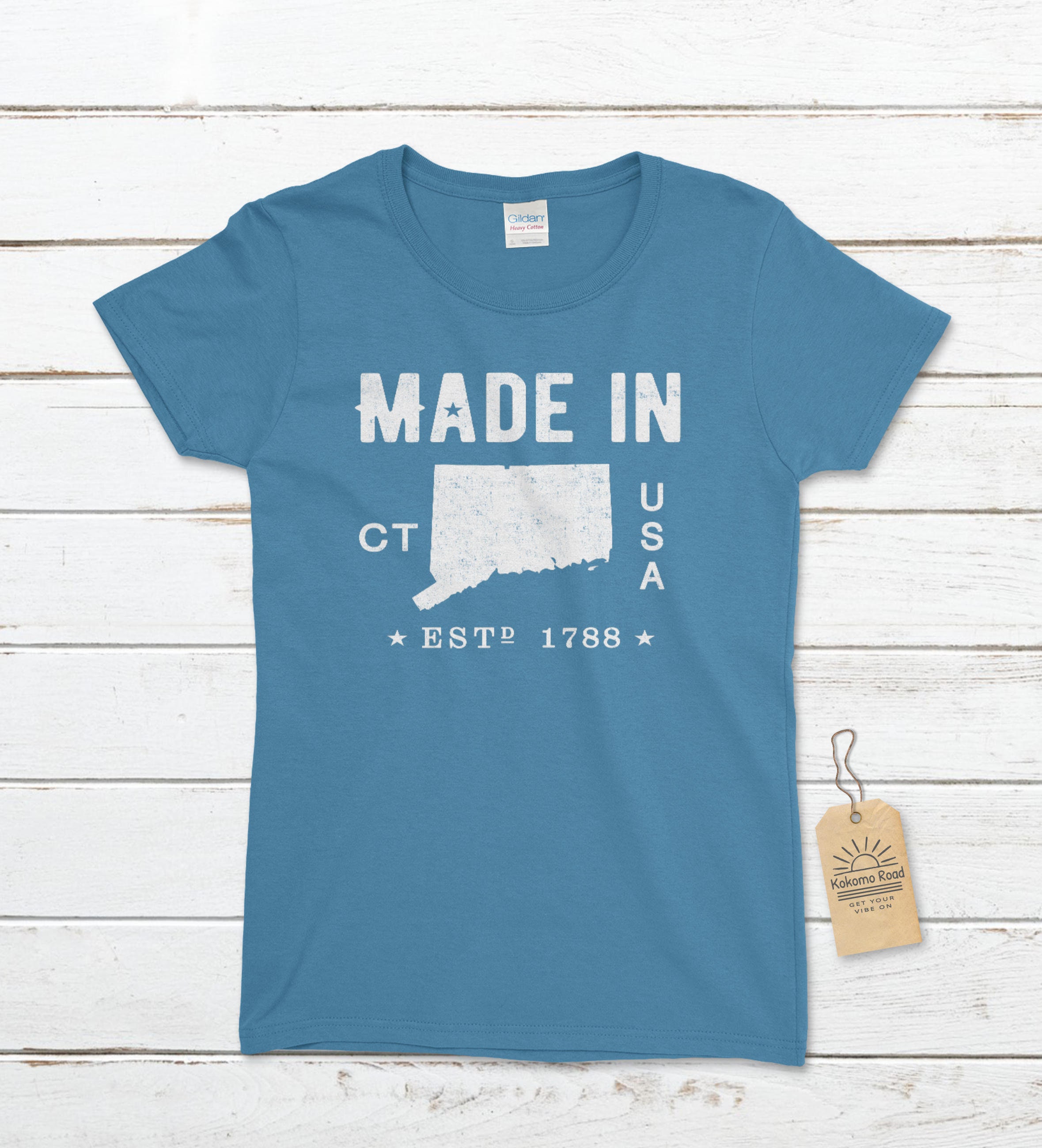 Women's Made in Connecticut Tshirt Connecticut Tshirt Etsy UK