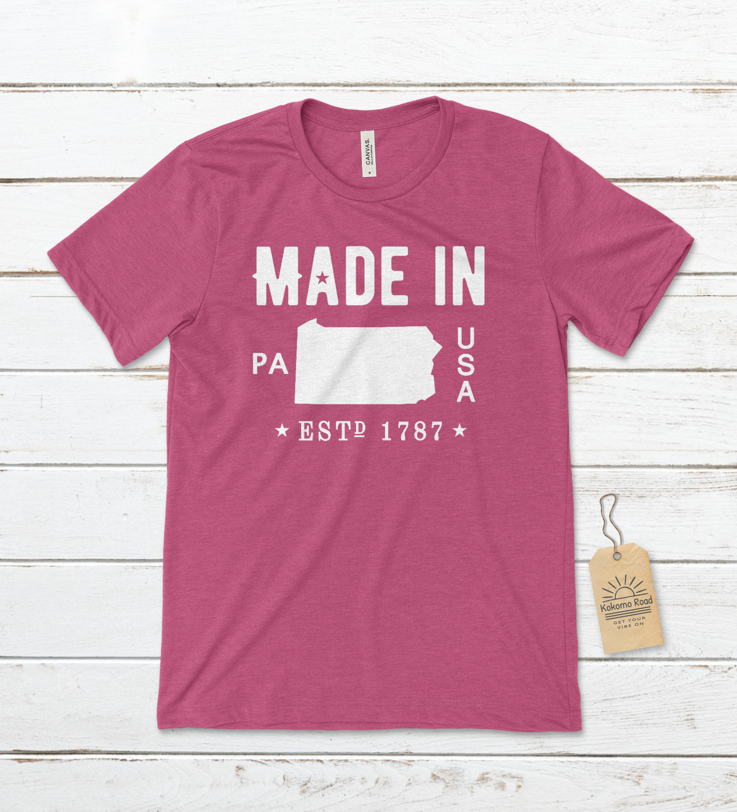Made in Pennsylvania Unisex Tshirt Pennsylvania Tshirts Etsy