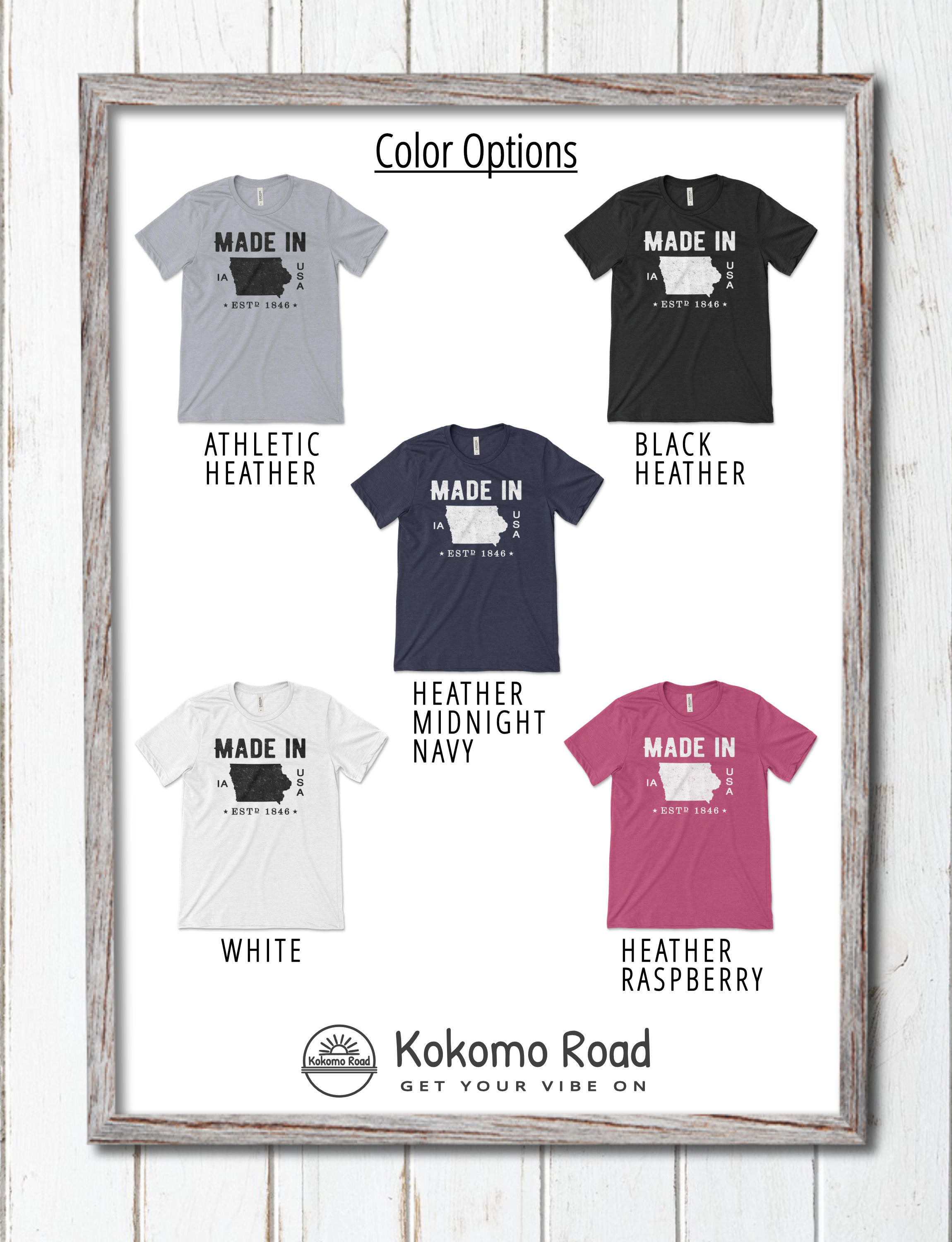 Made in Iowa Unisex Tshirt, Iowa Tshirts, Iowa Native Tee, the