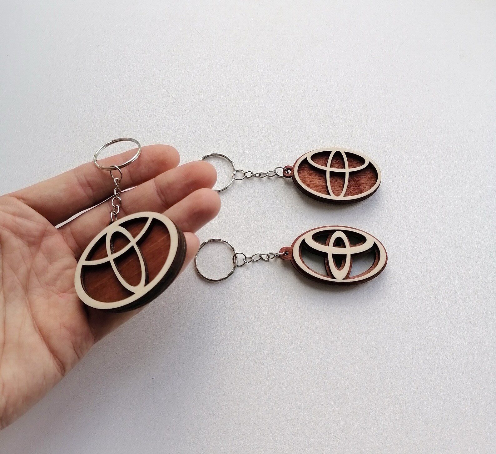 Toyota Auto Keychain/Toyota motor Logo Keyring/Toyota Wood Key Etsy