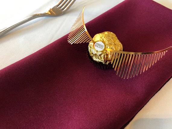 10 Pairs Of Golden Snitch Wings For Wedding Favors No Etsy