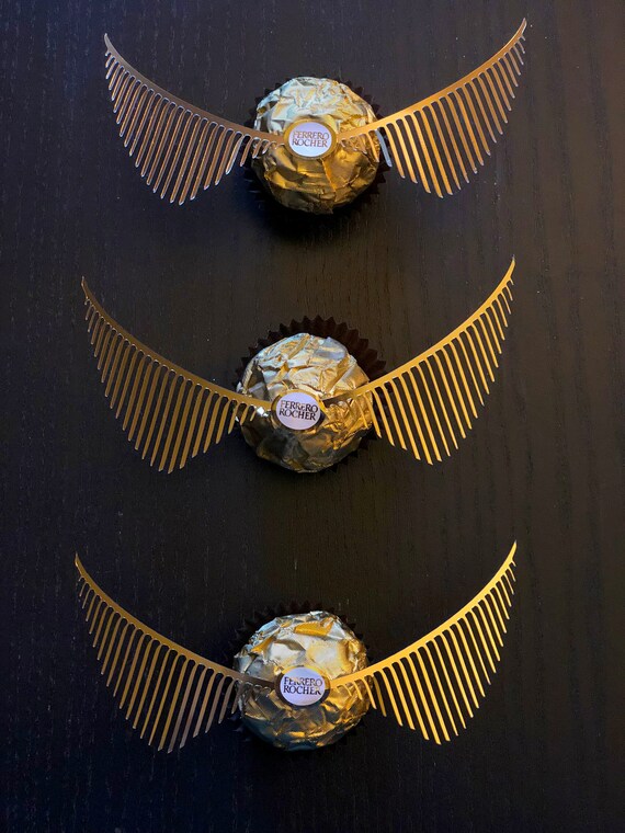 10 Pairs Of Golden Snitch Wings For Wedding Favors No Etsy