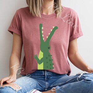 Crocodile shirt, Crocodile Tee, Funny animal shirt, Cute animal shirt, Wild animal shirt, Australian Animal, Funny Crocodile, Reptile Shirt