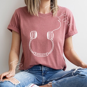 Music cool shirt, DJ shirt, Music gift, cool head phone, Funny music shirt, headphone 3d, streetwear, always headphones on, headphone print